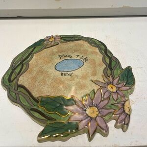 🕯️Blue Sky Clay-Works Tea-light Base Tile Plate